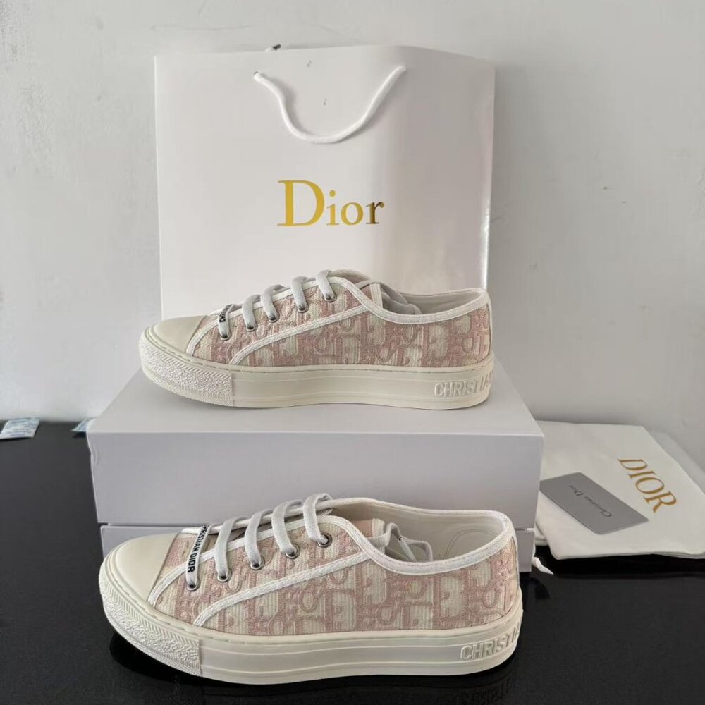 Dior Pink and White Women's Sneakers